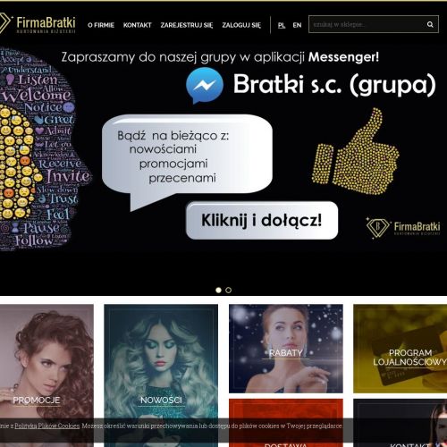 Warszawa - klamry do włosów z cyrkoniami