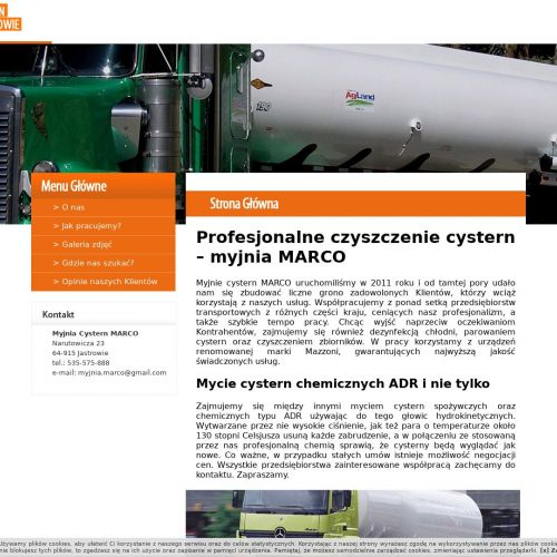 Mycie cystern głowicami hydrokinetycznymi - Jastrowie