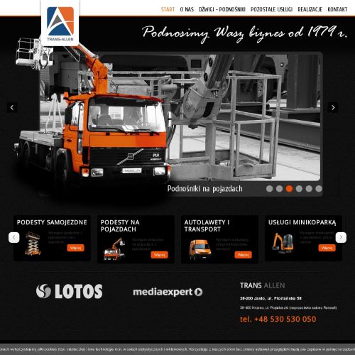 Podnośnik koszowy na gąsienicach - Gorlice