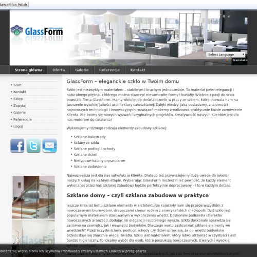 Kraków - szklane drzwi