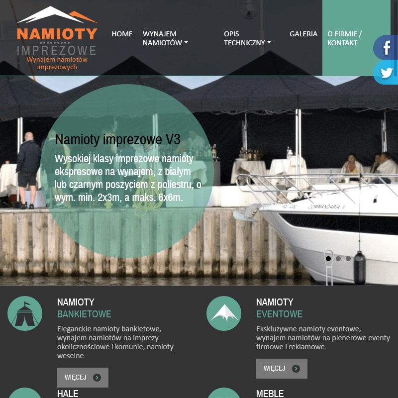 Wynajem namiotów