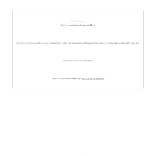 Przeprowadzka domu - Poznań