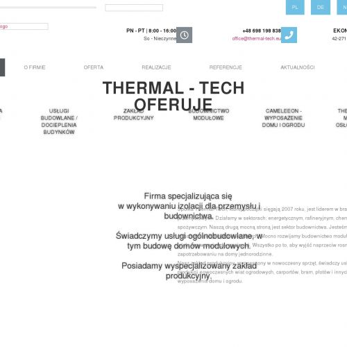 Termoizolacje przemysłowe