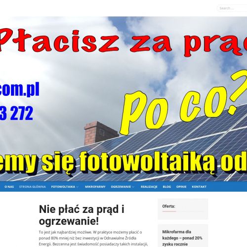 Instalacje fotowoltaiczne trójmiasto - Wejherowo