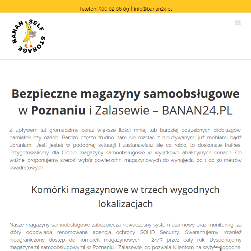 Poznań - wynajem magazynów