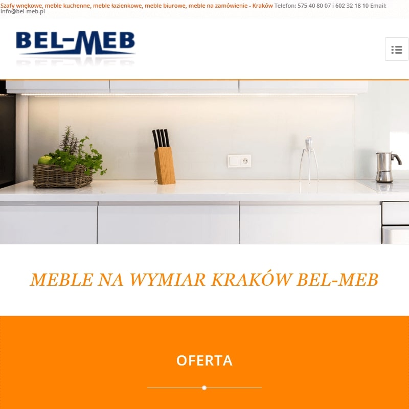 Szafy wnękowe kraków cennik