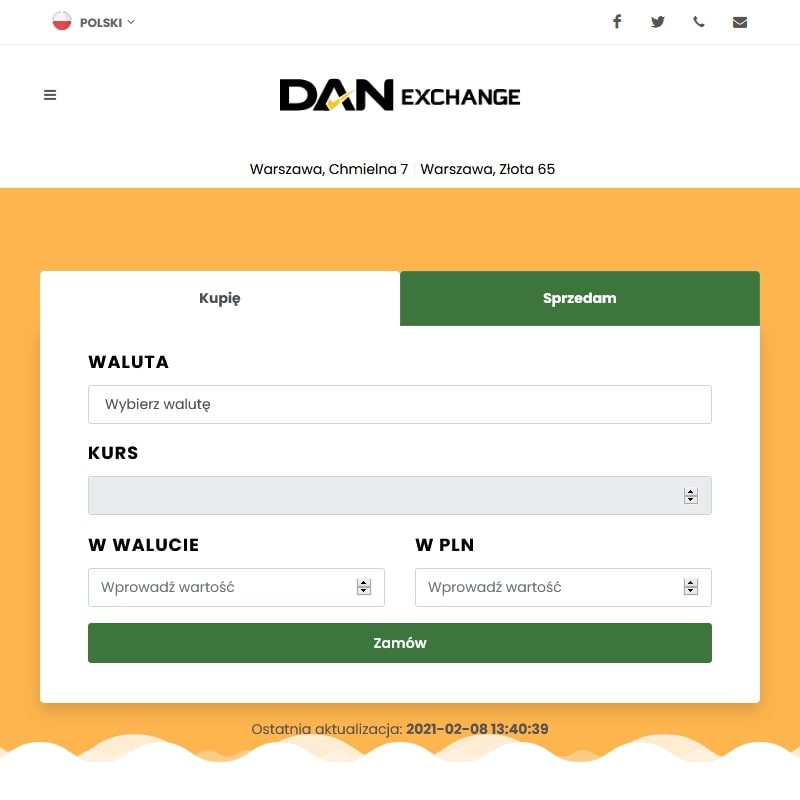 Kursy walut kantor Warszawa