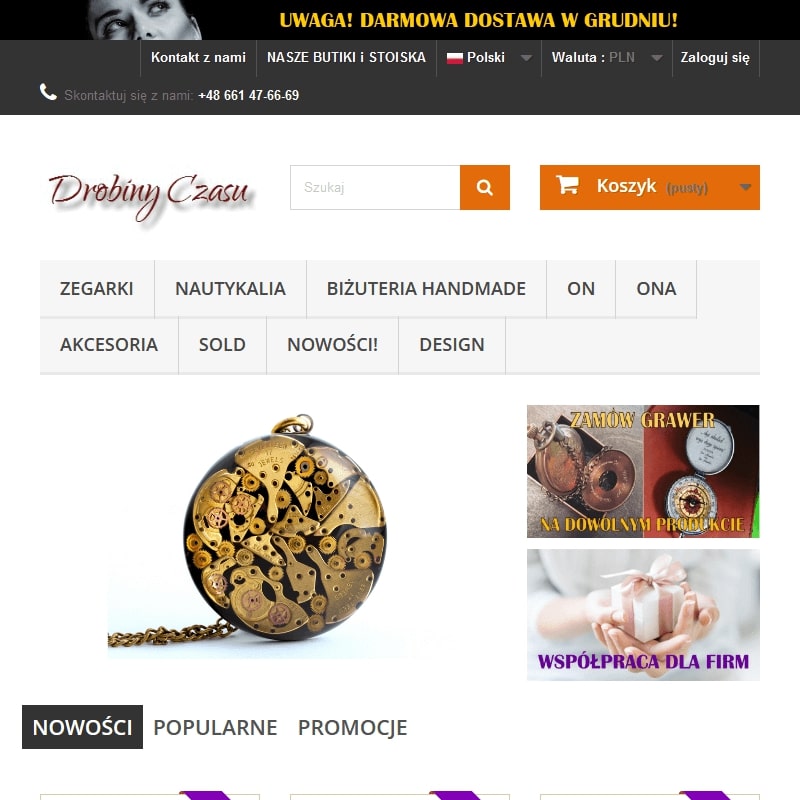 Warszawa - zegarek nakręcany ręcznie