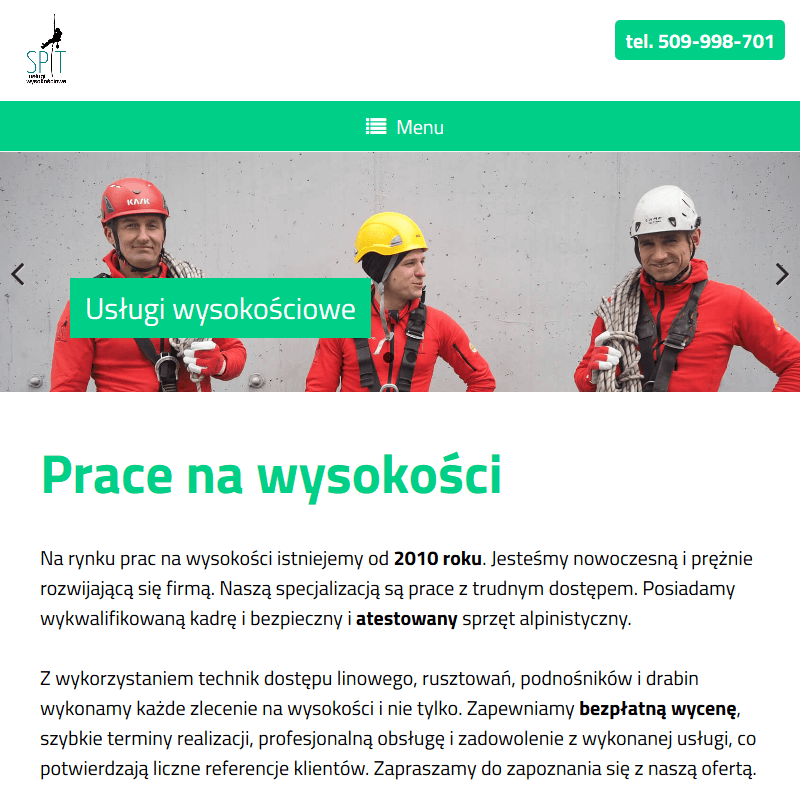 Prace alpinistyczne w Krakowie