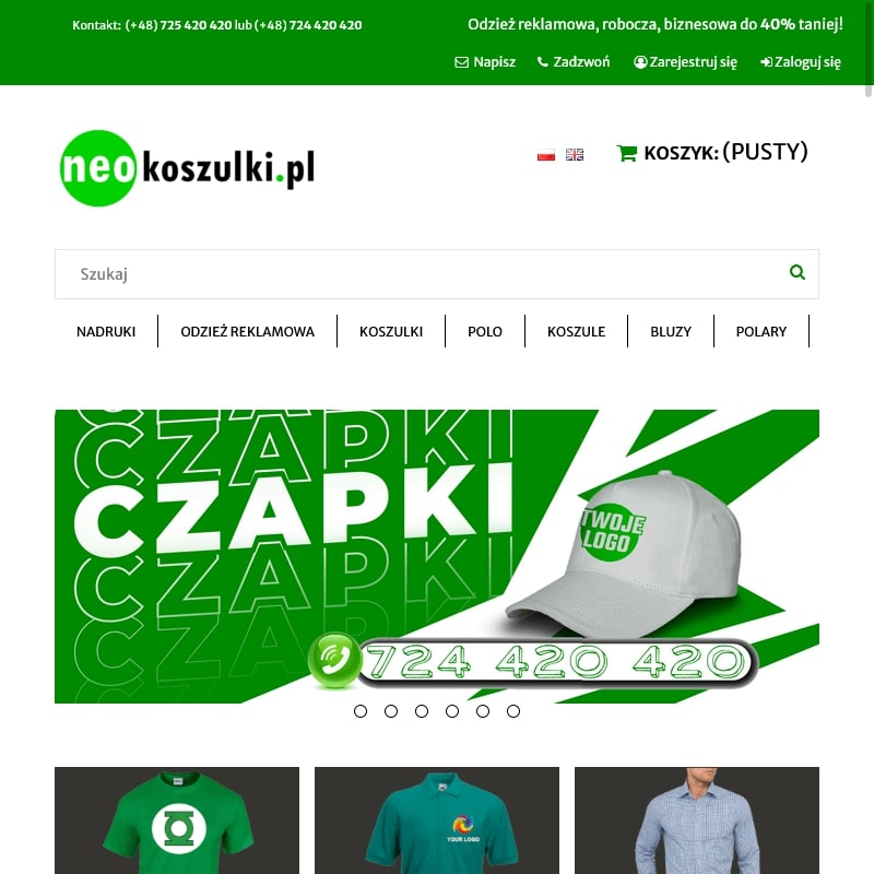 Warszawa - koszule biznesowe z logo