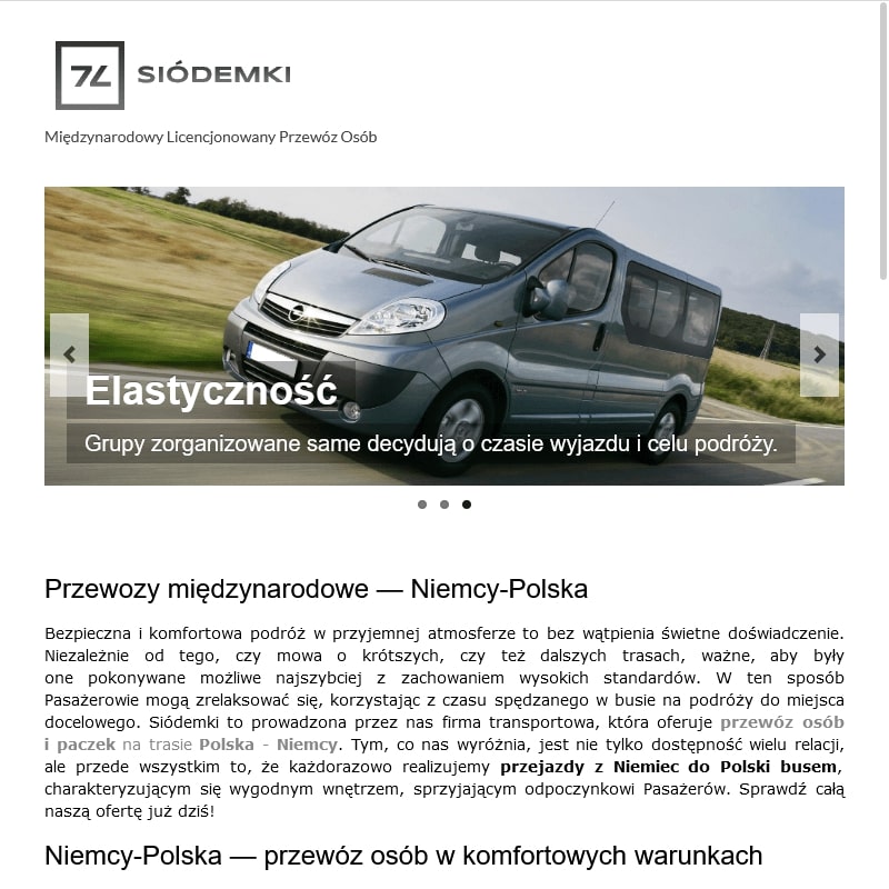 Przewozy osobowe niemcy polska